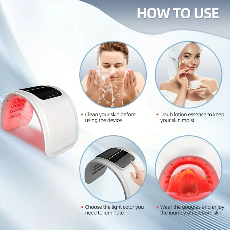 7 Color LED Facial Light Therapy